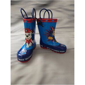 NWT Paw Patrol Toddler Boys Rain Boots Size 5-6